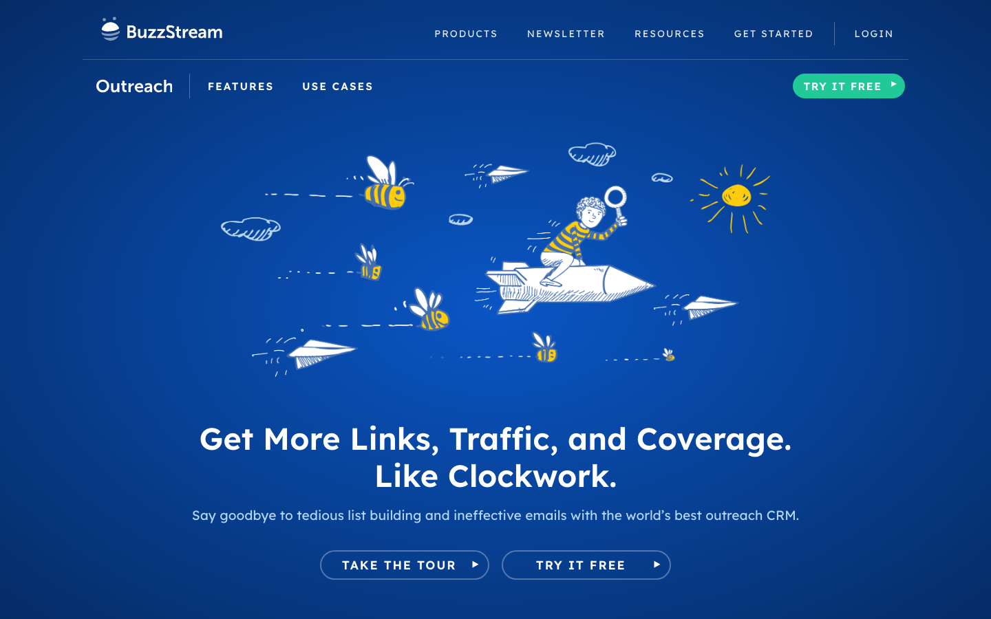 BuzzStream dashboard screenshot