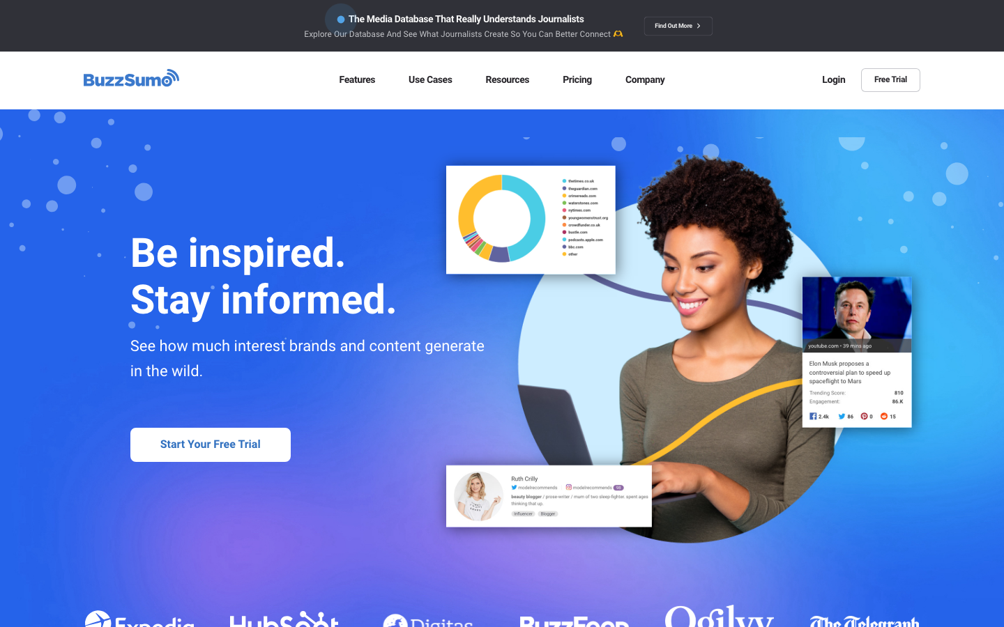 BuzzSumo dashboard screenshot