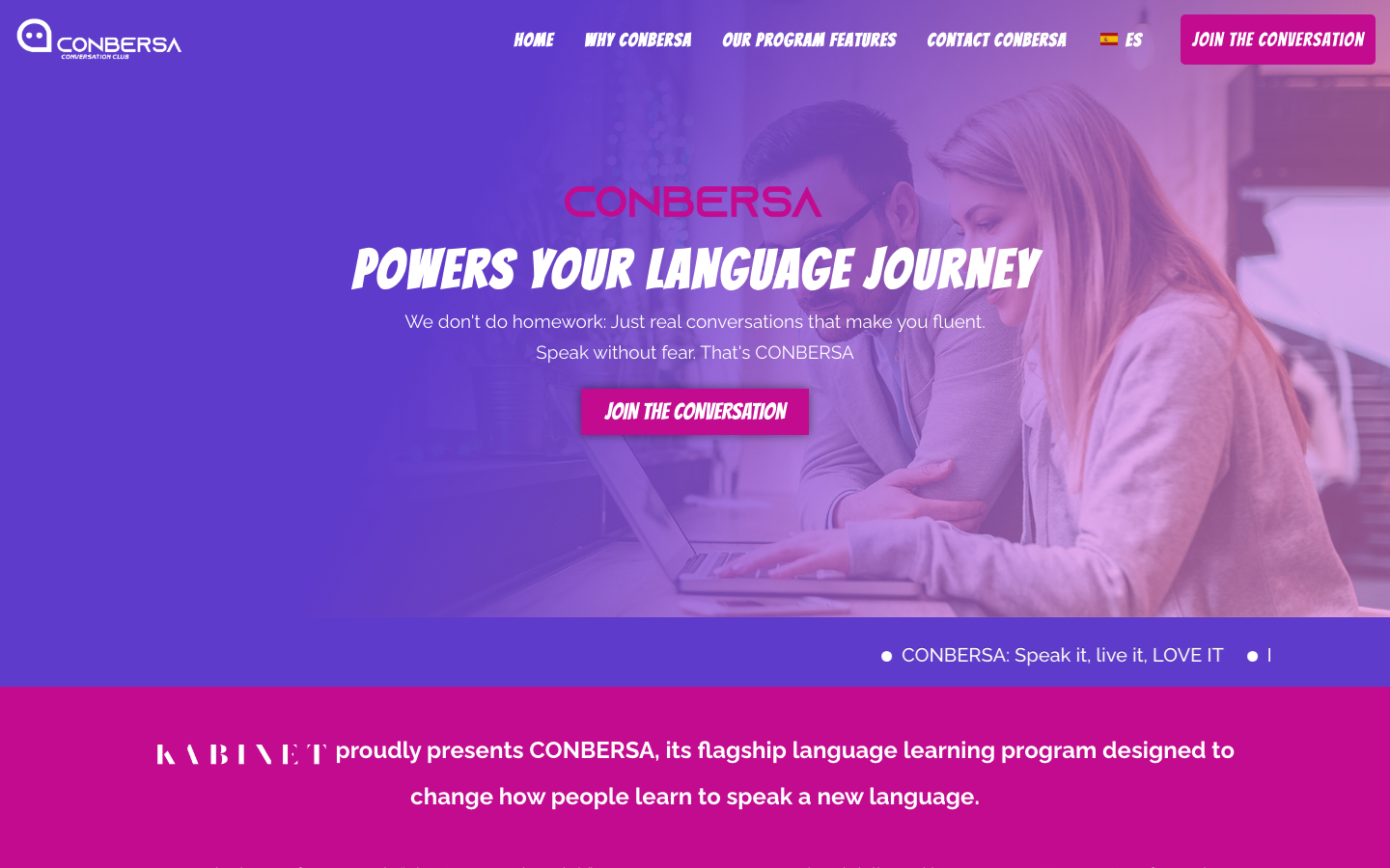 Conbersa dashboard screenshot