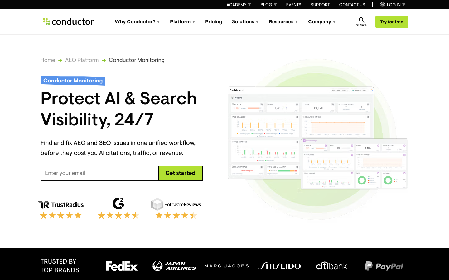 ContentKing dashboard screenshot