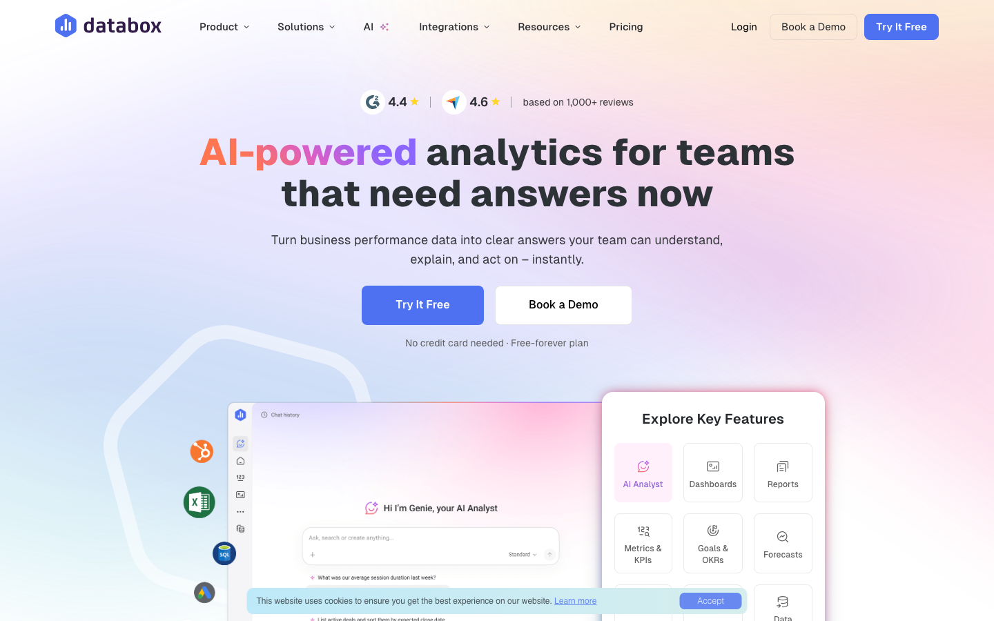 Databox dashboard screenshot