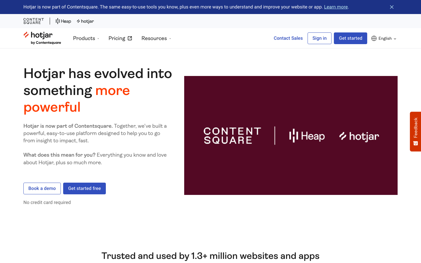 Hotjar dashboard screenshot