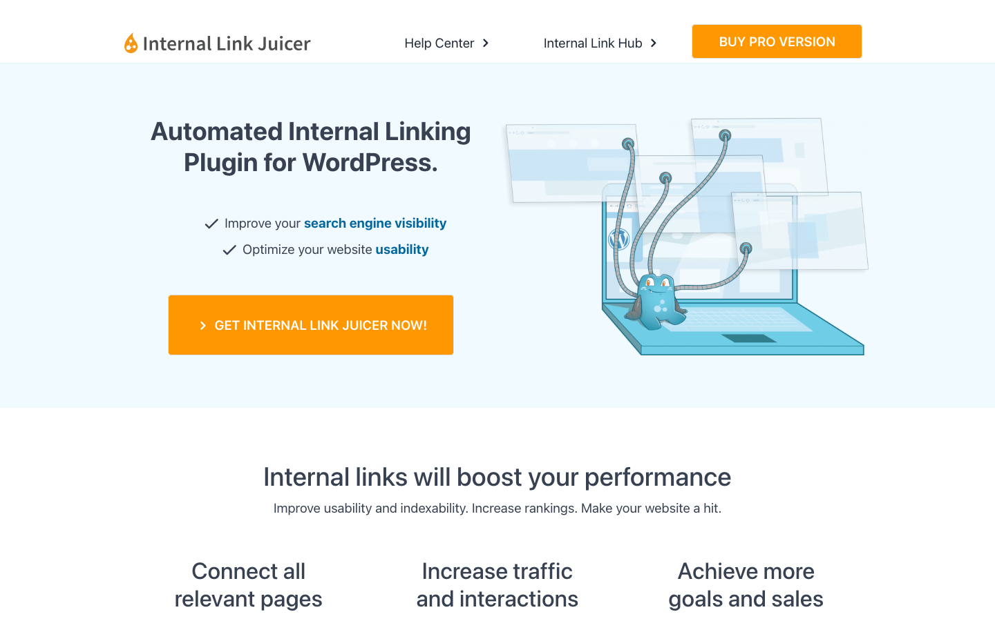 Internal Link Juicer dashboard screenshot