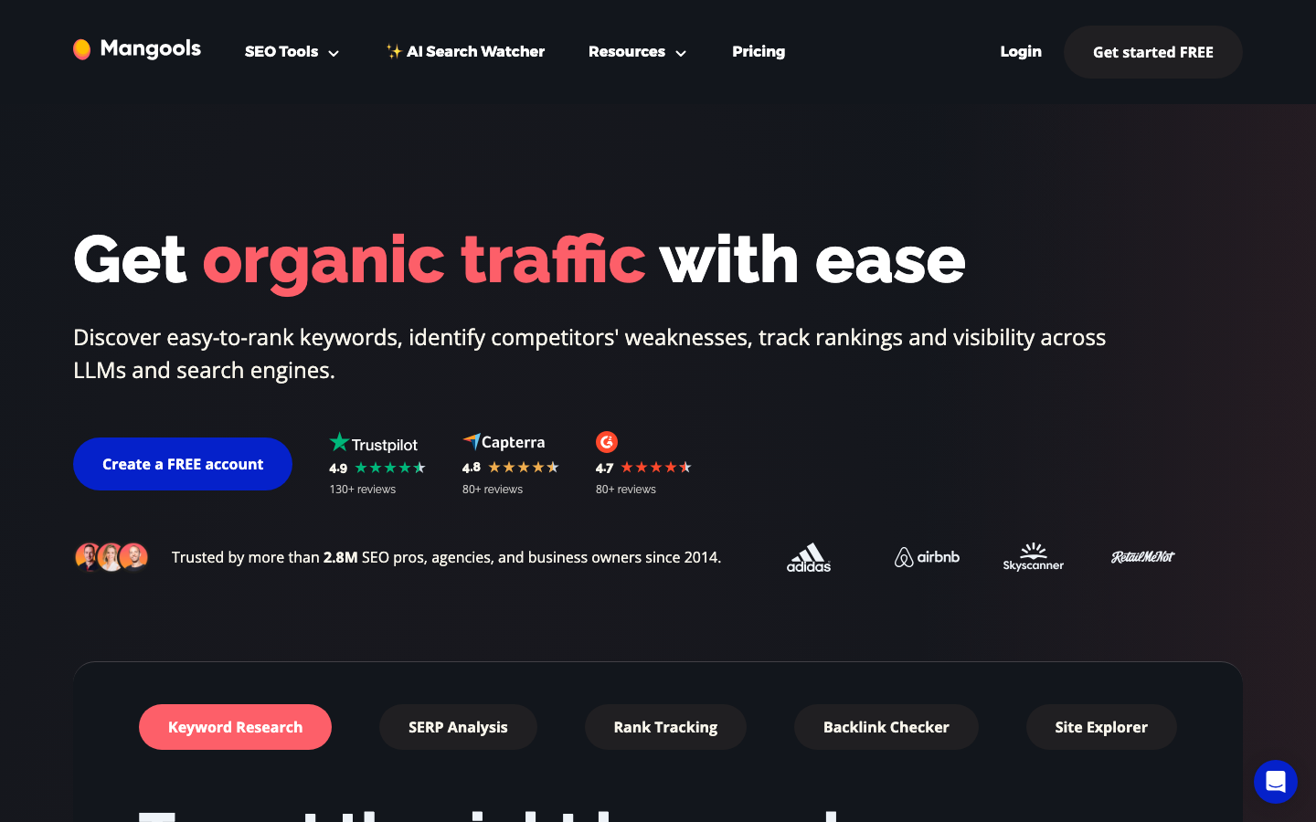 AI Search Watcher dashboard screenshot