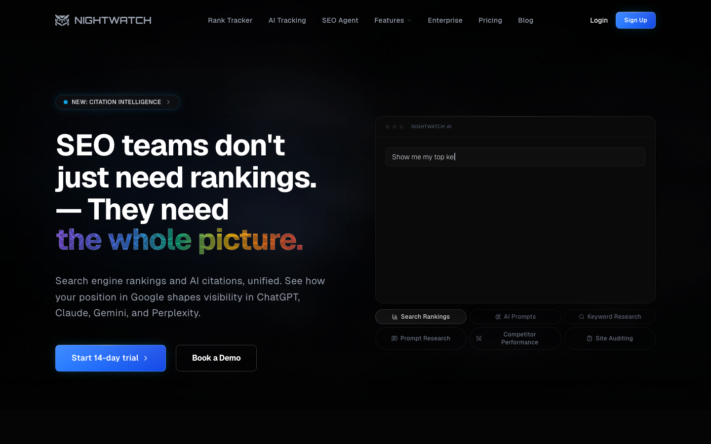 Nightwatch dashboard screenshot