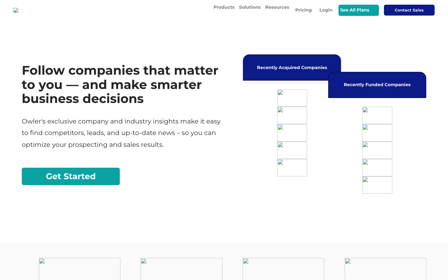 Owler dashboard screenshot