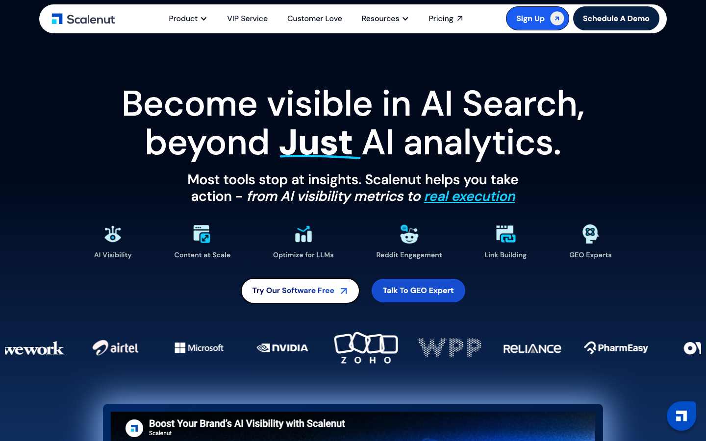 Scalenut dashboard screenshot