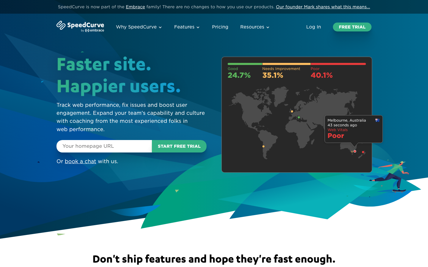 SpeedCurve dashboard screenshot