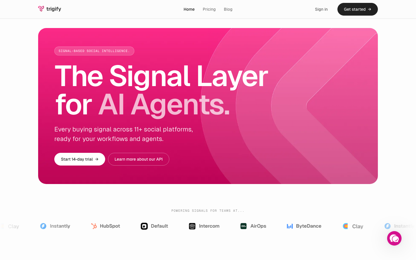 Trigify dashboard screenshot