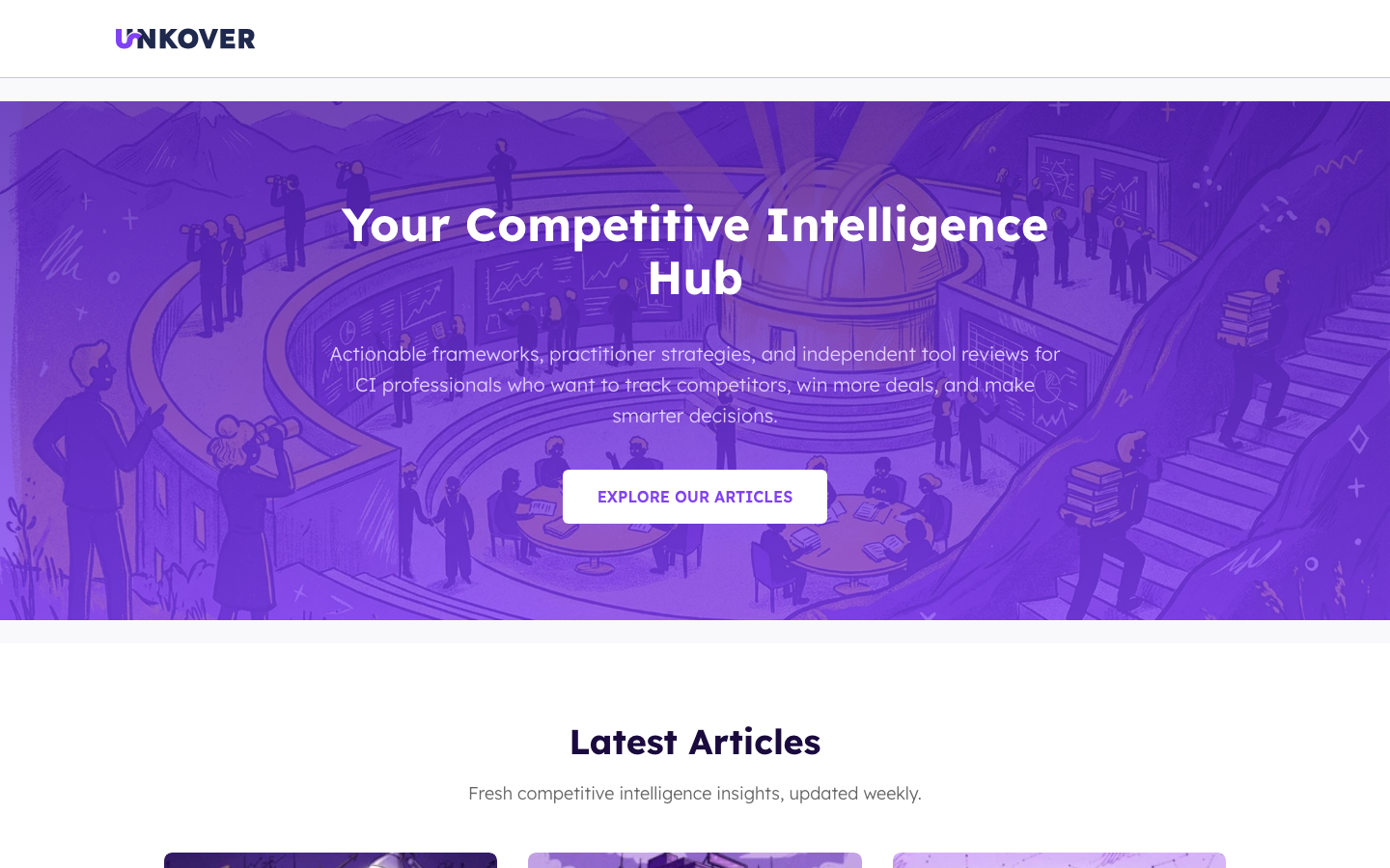 Unkover dashboard screenshot